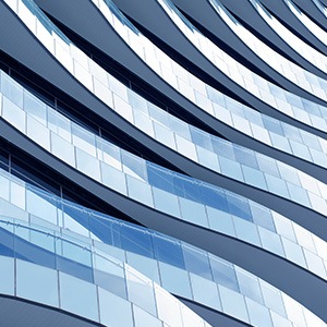 Glass facade