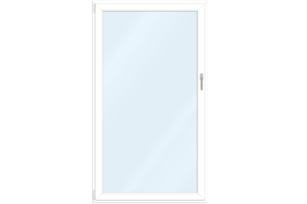 Aluminum-clad vinyl French-door white