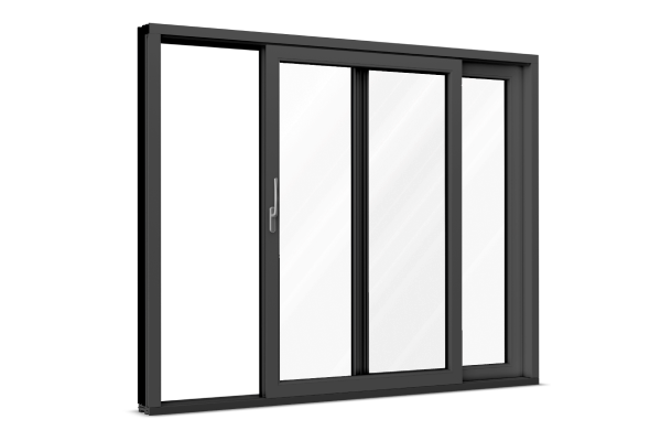 Aluminum patio door anthracite gray
