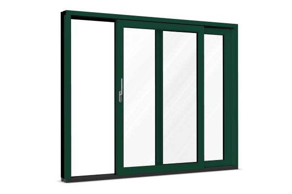 Aluminum patio door moss green