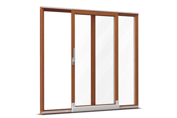 Wood parallel tilt-and-slide door eucalyptus