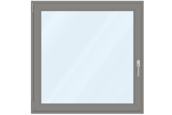 Aluminum window grey aluminum