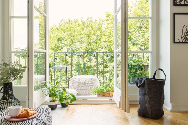 Vinyl French doors