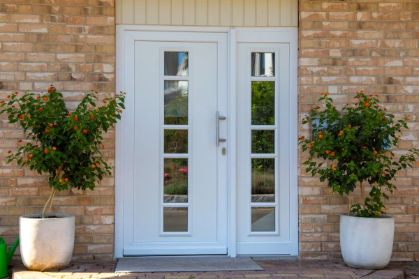 Vinyl front door