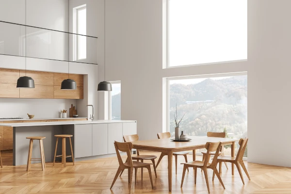 White fixed windows