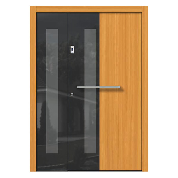 Wood Front Doors Modern And Traditional Custom Built Neuffer Entrance Door With Sidelight