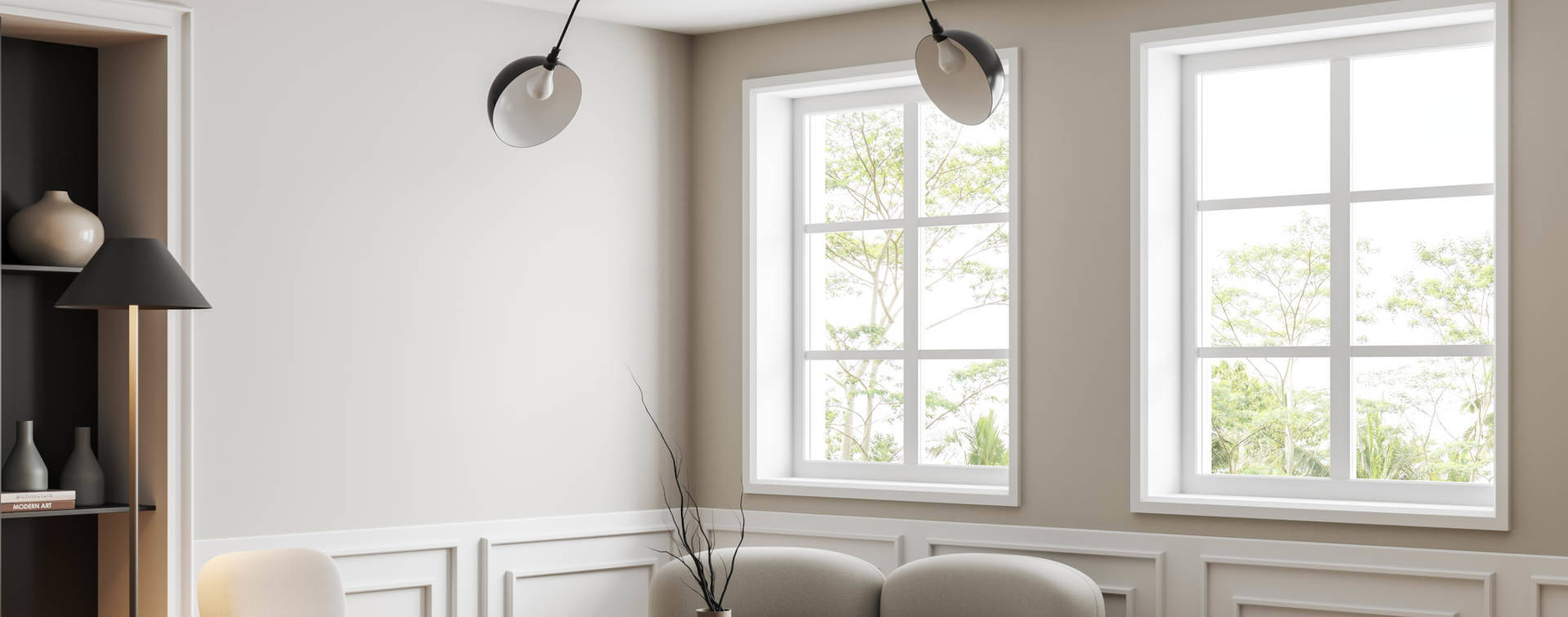 Fenster mit Sprossen