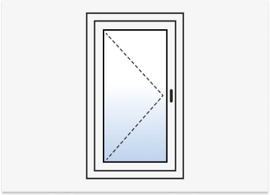 opening type turn left